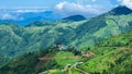 Beautiful landscape view with green Mountains from Kalaw, Shan State, Myanmar Royalty Free Stock Photo